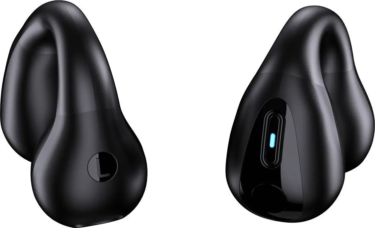 Căști Audio Wireless Kinganda Q7, Alb, clip-on deschis, Bluetooth 5.3, Sunet Hi-Fi 3.0, 10mm, Microfon ENC, 20H Autonomie, Rezistente la Apă, Control Touch