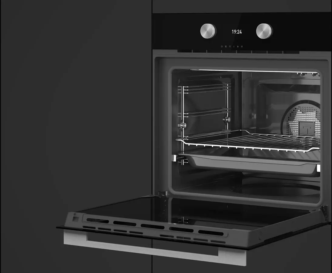 Teka HLB 8600 BK Multifunction Built-in Oven, A+ Energy Class, 70L Capacity, 12 Cooking Functions, HydroClean PRO, TFT Display, Telescopic Guides
