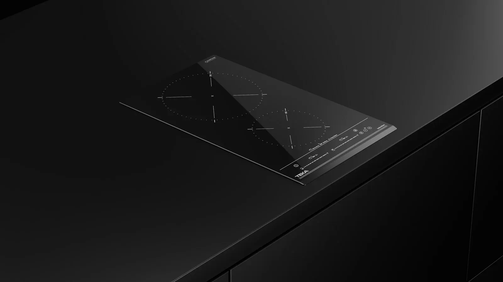 Teka IZC 32310 MSP Induction Cooktop, 2 Zones with Booster, Multislider Touch Control, Black Glass, 30cm Width, Vessel Optimization & Child Lock