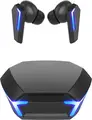 Casca Gaming Wireless M10 TWS, Albă, Bluetooth 5.4, Sunet Hi-Fi Stereo, Latenta 40ms, Anulare Activa a Zgomotului ANC, Rezistenta la Apa IPX5, Lumini LED