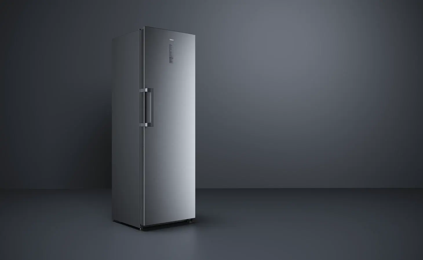 Teka RSL 75640 SS Free-standing Single Door Larder Refrigerator, Full No Frost, 362L Capacity, Stainless Steel Inox, Touch Control, LED Lighting, 185cm