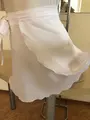 Benefis E 0002(4035) White Chiffon Wrap-Around Midi Skirt with Waist Tie Bow for Dance and Ballet Costumes