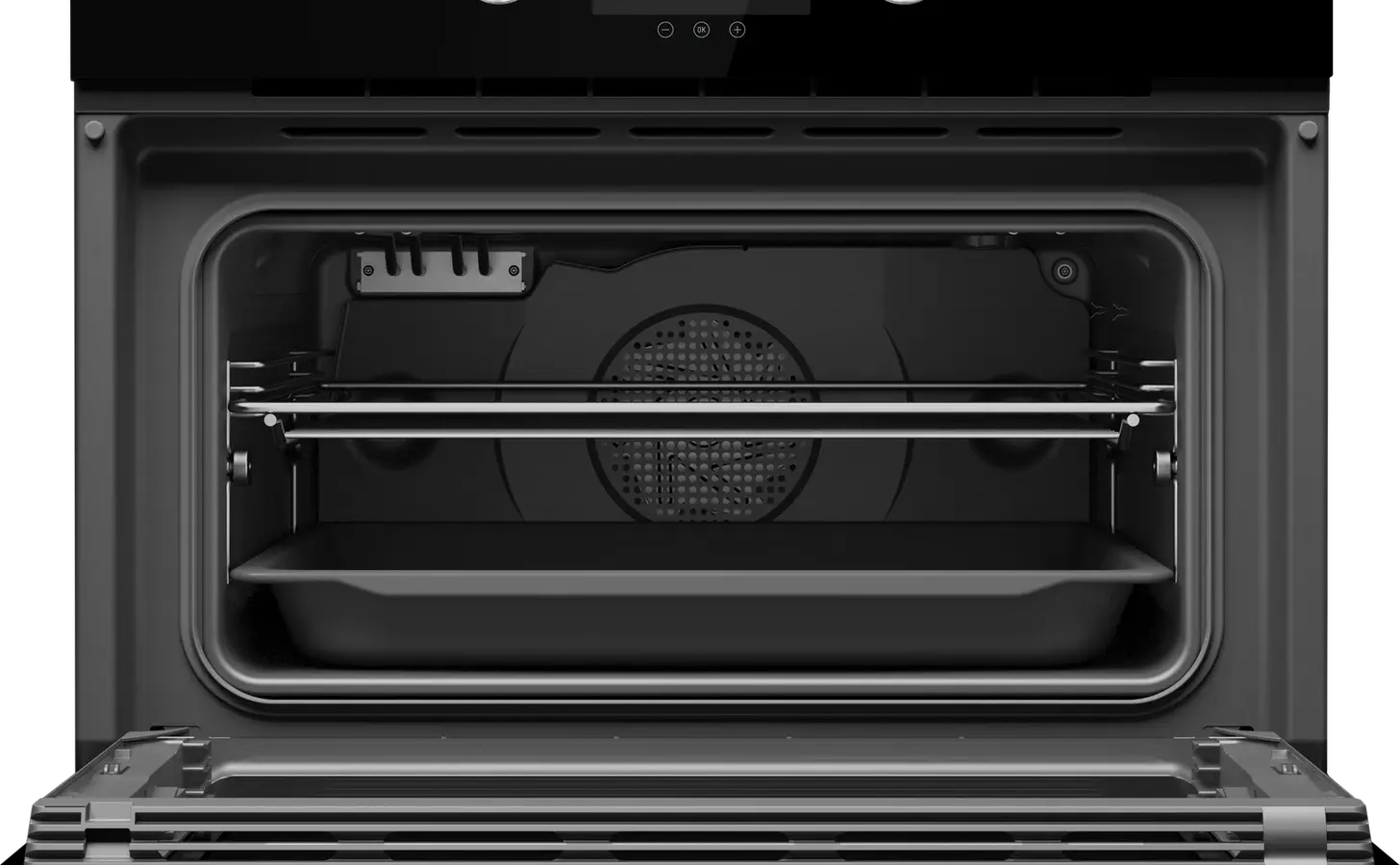 Teka HLC 8440 C BK Combi Multifunction SurroundTemp + Microwave Compact Oven, 40L, Night River Black, HydroClean ECO, Touch Control, 3400W