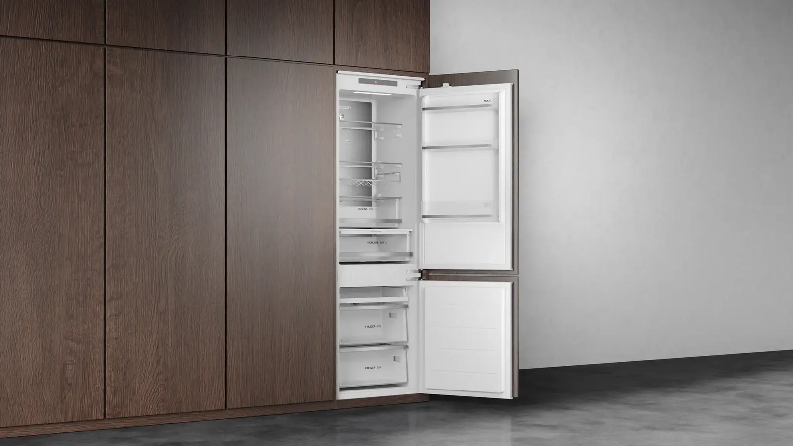 Teka RBF 73395 FI Built-in Bottom Freezer Refrigerator, Total No Frost, Inverter Compressor, 267L Capacity, Energy Class C, VitaCare Box, 178.5cm
