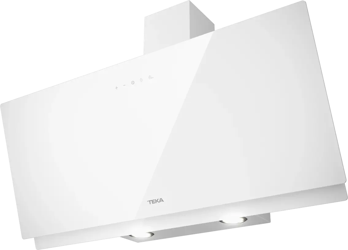 Hota Decorativă Verticală Teka DVN 94030, Urban Colors White Marble, 898mm, Control Touch, Capacitate 460 m3/h, 2 Lămpi LED, Filtru Aluminiu