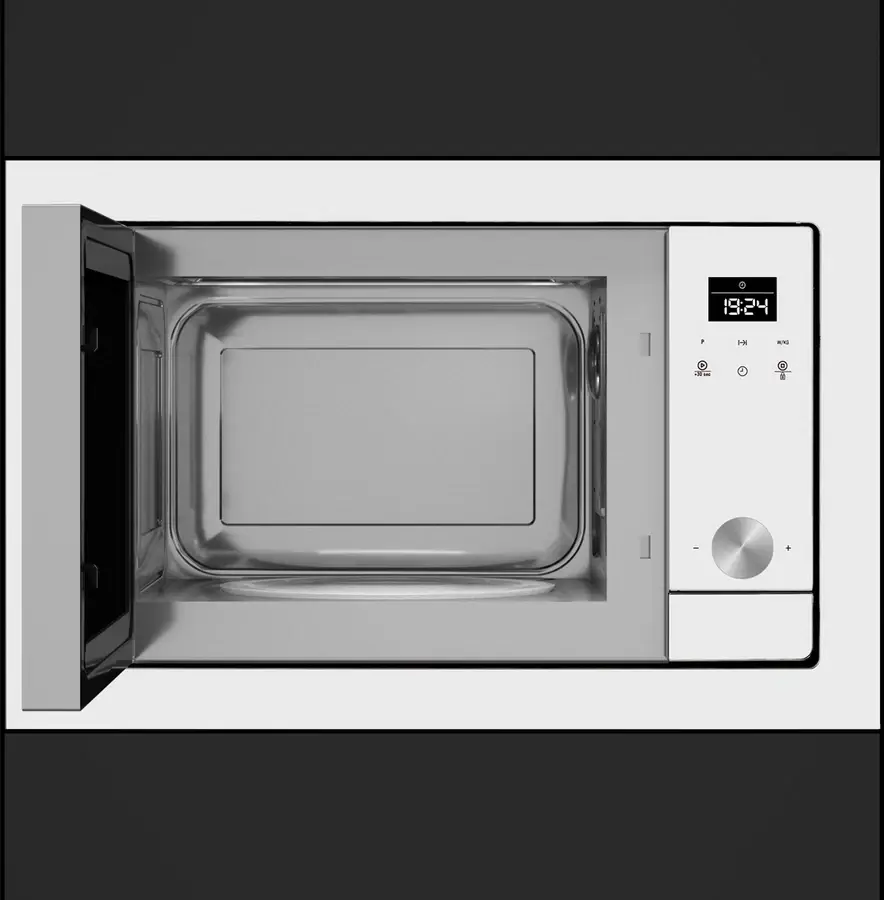 Teka ML 8200 BIS Built-in Microwave with Grill, Urban Colours Edition White Crystal, 1200W/1000W, 20L Capacity, Stainless Steel Interior, Touch Control