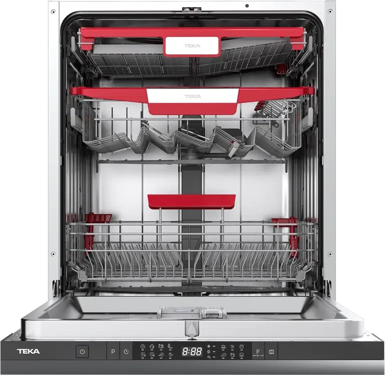 Teka DFI 76960 Fully Integrated Dishwasher, 14-16 Place Settings, PremiumDry Auto-Open, BeamOnFloor, AquaStop, 8 Programs, Energy Class B, 42dB