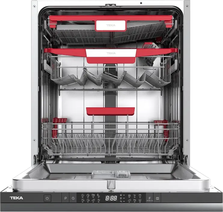 Teka DFI 46960 Fully Integrated Dishwasher, 14 Place Settings, 8 Programs, PremiumDry Auto Door Opening, AquaStop, 3rd Basket, Energy Class C, 44dB