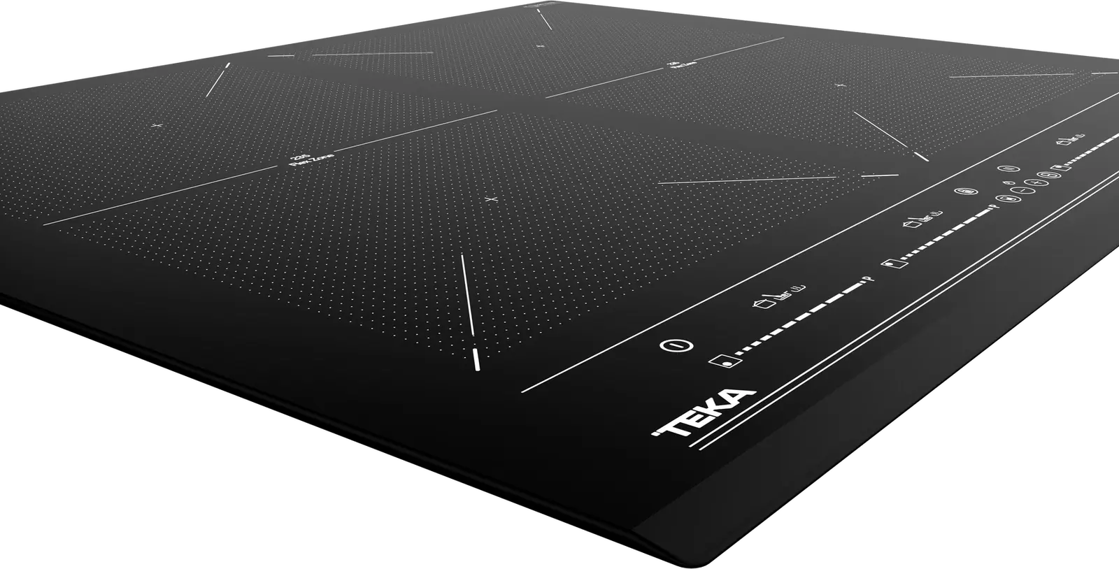 Plita cu Inductie Teka IZF 64600 BK MSP, Urban Colors, 60 cm Sticla Neagra, Control MultiSlider, 6 Zone cu TekaFLEX, Power Plus, Detectare Recipiente