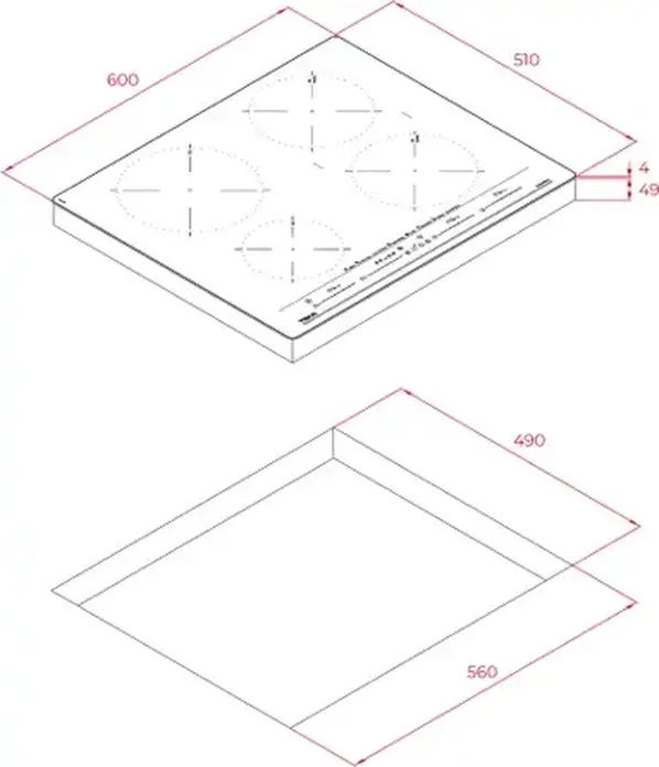 Индукционная варочная панель Teka IZC 64630 MST MasterSense, 60 см, стекло Steam Grey, управление MultiSlider Touch, 5 зон с функцией Syncro и Power Plus