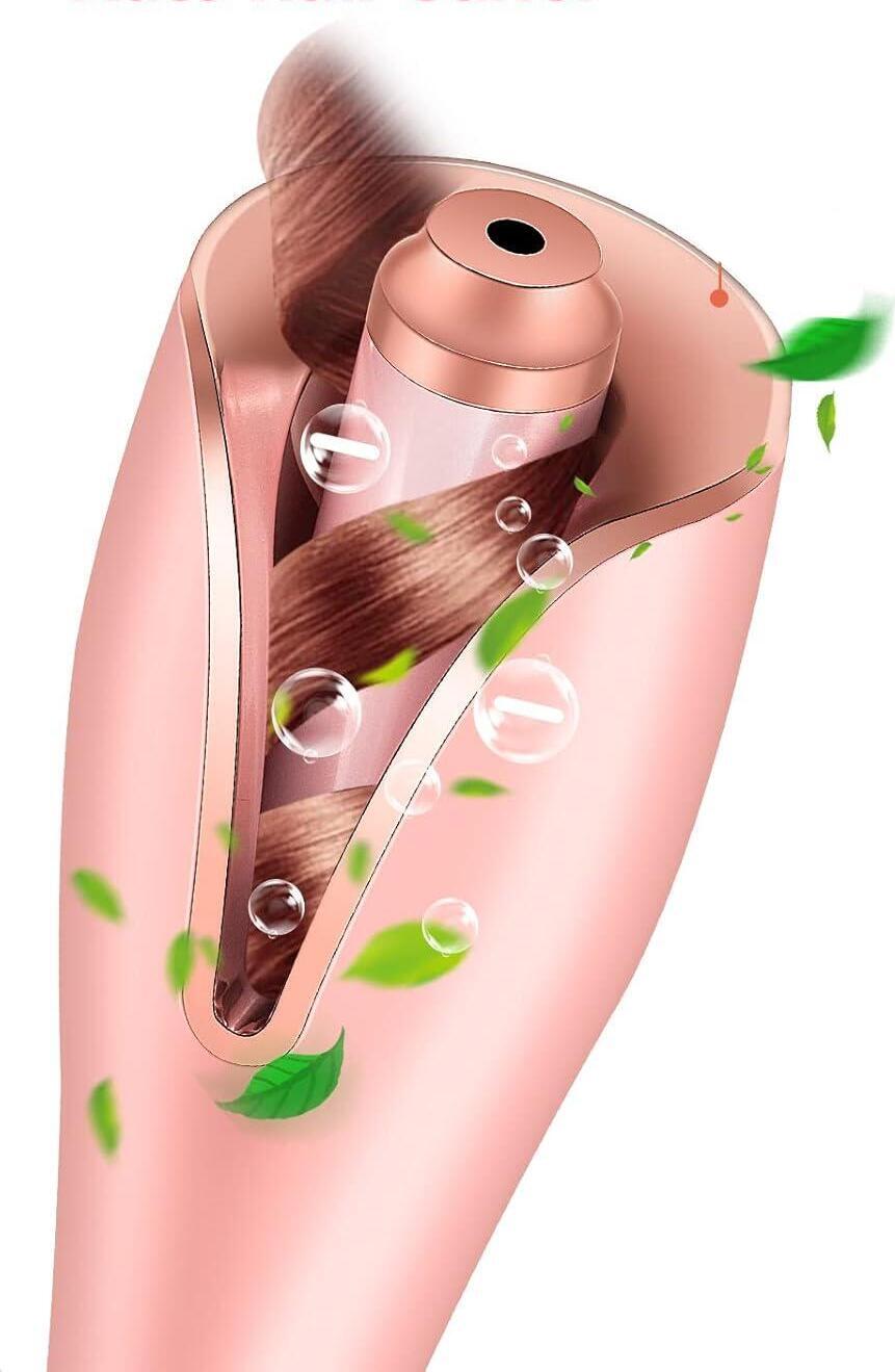 Tavalax Automatic Hair Curler - 4 Temp Settings 160-220°C, 10s Fast Heat, ION, Anti-Tangle, Auto Rotate, Digital Display, Anti-Scald, Auto Shut-off
