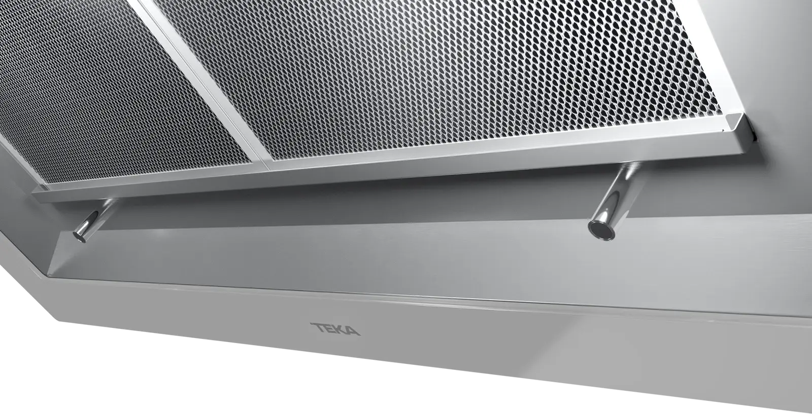 Teka DLV 98660 SM TOS Vertical Decorative Kitchen Hood, Urban Colors Edition Steam Grey, 900mm, Touch Control, LED Lighting, EcoPower Motor