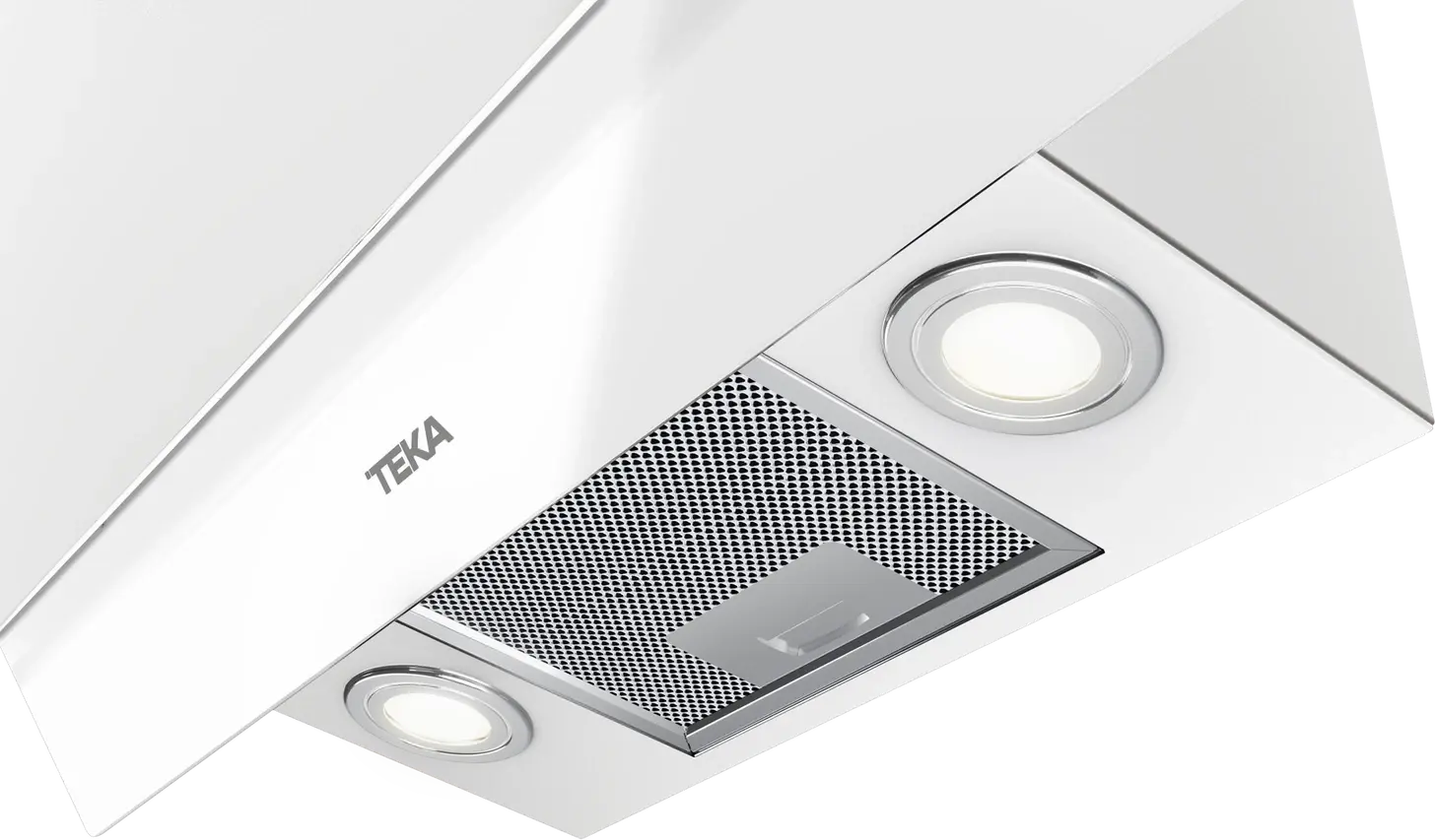 Hota Decorativă Verticală de Sticlă Teka DVT 68660 TBS, Albă, Aspirație Duală, Control Touch, 3+1 Viteze, Iluminare LED, Lățime 60cm, Urban Colors Edition