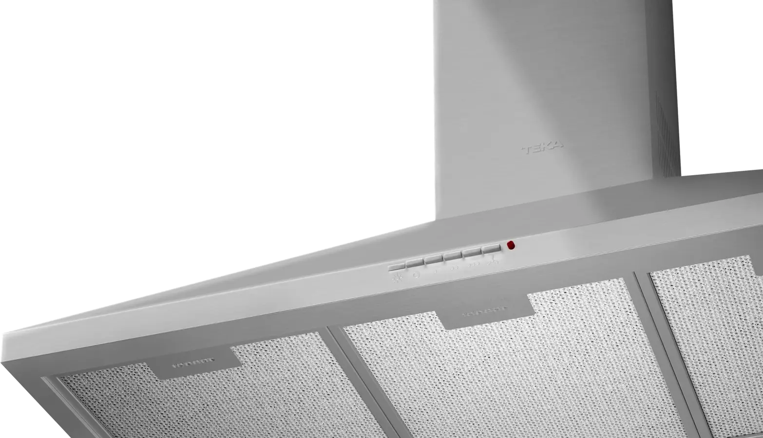 Teka DBP 90 Pro Wall-Mounted Chimney Hood, Pyramid Shape, Stainless Steel Inox, 90cm Width, 780 m3/h Max Extraction, Dual Motor, Halogen Lighting