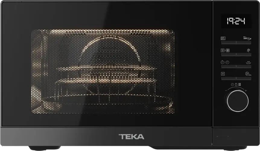 Cuptor cu Microunde Combinat Teka HMWE FS23 GC BK AirFry, Liber Format, 23L, 900W, Convecție, Grill, AirFry, Interior Inox, Negru