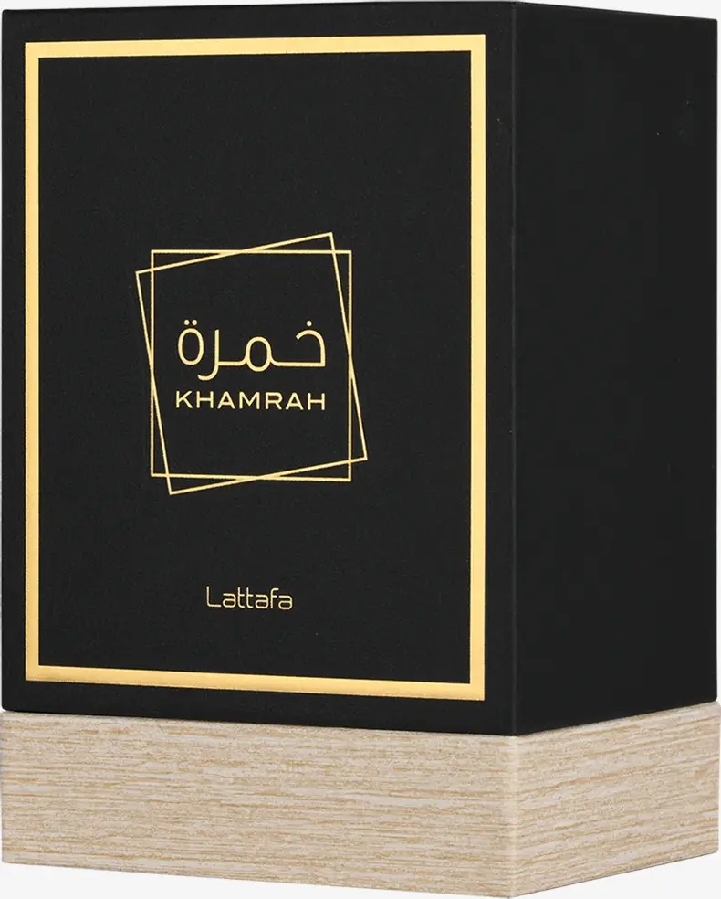 Apă de Parfum Lattafa Khamrah, Unisex, 100 ml - Parfum Oriental Condimentat și Gourmand cu Note de Scorțișoară, Curmale, Praline și Vanilie