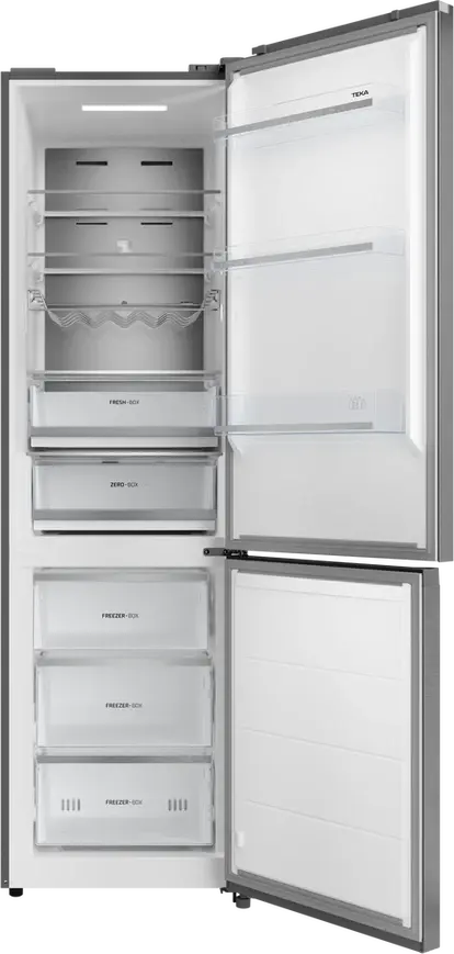 Teka RBF 88680 SS Free-standing Bottom Freezer Refrigerator, Total No Frost, Inverter Compressor, Stainless Steel, 378L Capacity, 59.5x201x70 cm