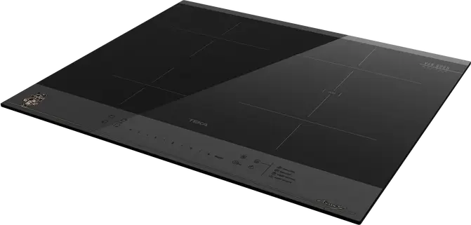 Plita Inductie Teka IBF 64-VGogh FXT BV, 60 cm, 4 Zone cu 2 zone FLEX, Control Slider Touch, Power Plus, Instalare Fast-Click, Sticla Gri Inchis