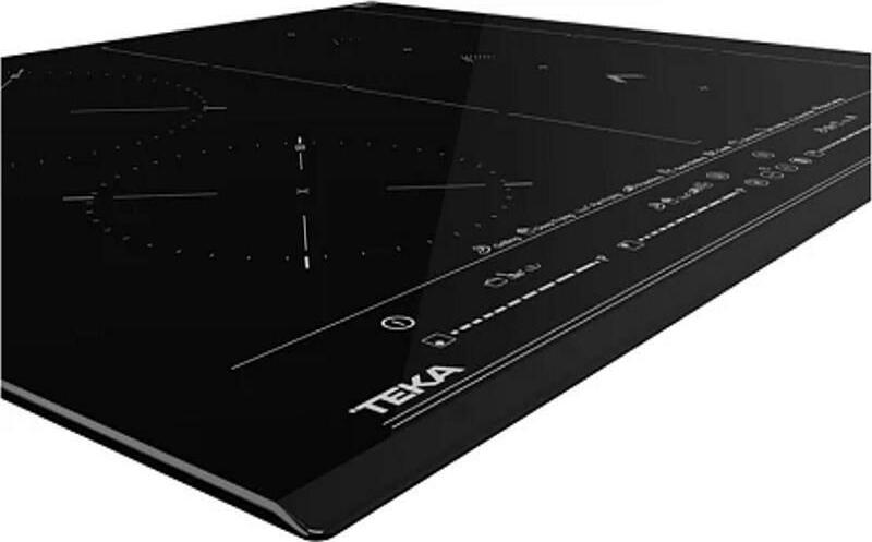 Plita cu Inductie Teka IZS 66800, 60 cm, 4 Zone cu FLEX DirectSense si SlideCooking, Control Touch Multislider, Sticla Neagra, 7200W