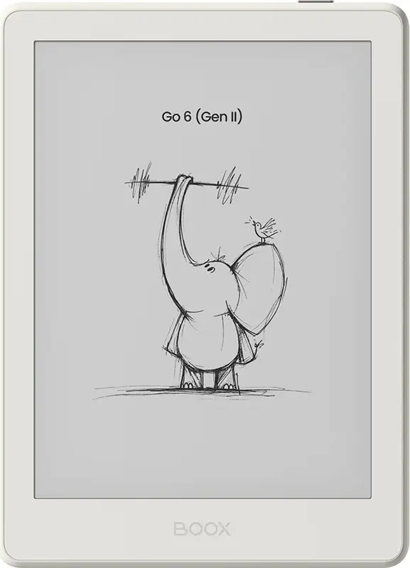 ONYX BOOX Go 6 (Gen II) E-Reader, 6" E Ink Carta 1300, 300 PPI, 3GB RAM, 32GB, Android 11, Stylus Support, Front Light, Shell