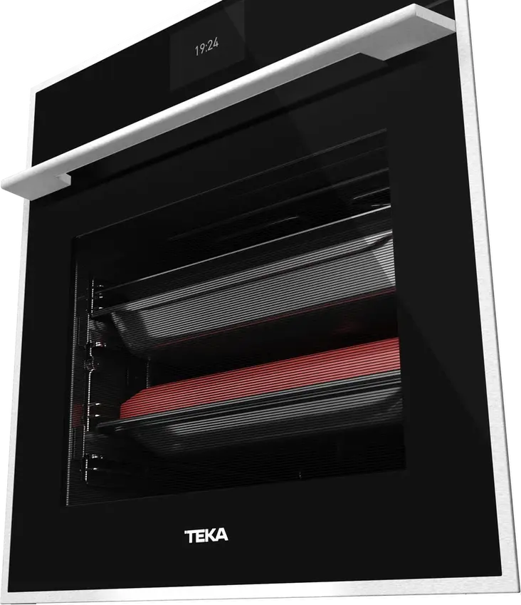 Cuptor Electric Multifunctional Teka iOVEN P SurroundTemp, Capacitate 70L, Clasa Energetică A+, Curățare DualClean Piroliză și HydroClean PRO, Control TFT Touch, Cristal Black