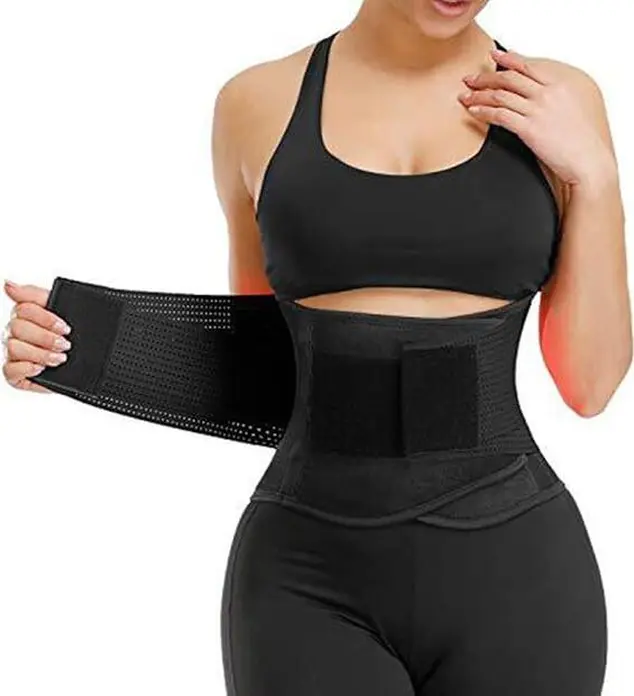 Miss Belt Universal Waist Trainer - Neoprene Dual Compression Body Shaper for Men & Women, Adjustable Hook-and-Loop Belly Tuck & Back Support Belt for Sports, Size M