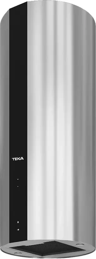 Hota Insulă Cilíndrică Teka CC 485, Oțel Inoxidabil Inox, Motor EcoPower, Capacitate 920 m3/h, Control Touch, Iluminare LED, Dimensiuni 400x400 mm