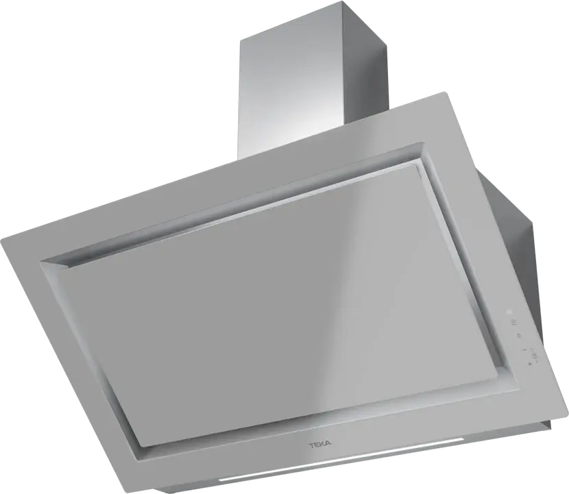 Teka DLV 98660 SM TOS Vertical Decorative Kitchen Hood, Urban Colors Edition Steam Grey, 900mm, Touch Control, LED Lighting, EcoPower Motor