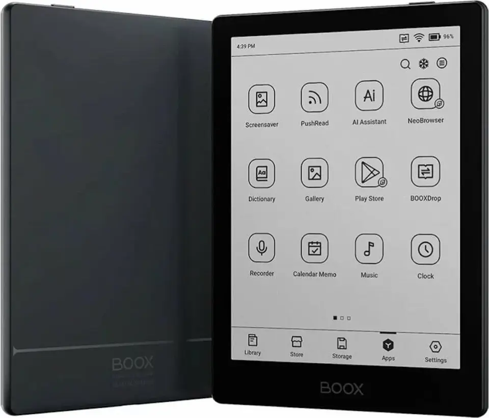 ONYX BOOX Go 6 E-Reader, 6" E Ink Carta 1300, 300 PPI, Octa-core, 2GB RAM, 32GB, Android 11, Google Play, Front Light, Wi-Fi, Bluetooth