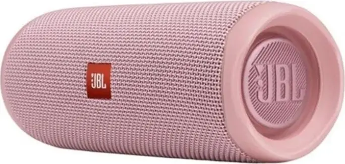 JBL Flip 5 Portable Bluetooth Speaker, Pink, 20W RMS, IPX7 Waterproof, 12h Battery Life, PartyBoost Stereo Pairing, USB Type-C Charging