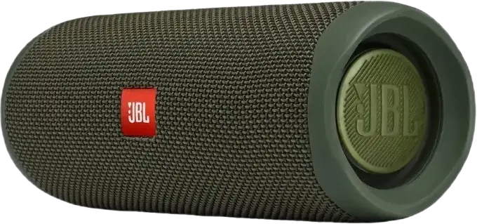 JBL Flip 5 Portable Bluetooth Speaker, Green, 20W RMS, IPX7 Waterproof, 12h Battery Life, PartyBoost Stereo Pairing, USB Type-C Charging