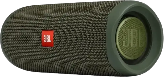 JBL Flip 5 Portable Bluetooth Speaker, Green, 20W RMS, IPX7 Waterproof, 12h Battery Life, PartyBoost Stereo Pairing, USB Type-C Charging
