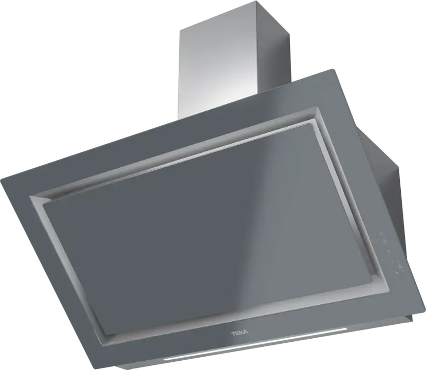 Teka DLV 98660 TOS ST Vertical Decorative Hood, Urban Colors Edition, Stone Grey, 900mm, Touch Control, LED Lighting, Rim Extraction, 696 m3/h Max