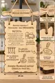 Декоративная табличка Lemica, Кухонные правила, Гравированная табличка из натурального дерева, Забавная кухонная доска объявлений, Табличка с забавными правилами приготовления пищи и цитатами, Декор кухни в деревенском стиле, Подвесная табличка на веревке, Декор кухонной утвари и рецептов, Доска объявлений для домохозяек и поваров, Аксессуар для домашнего декора, Подарок для мамы и бабушки, Подарок для жены и домохозяйки, Подарок для любителей кулинарии, Подарок на новоселье и годовщину, Декор кухни и гостиной, Традиционный деревенский стиль, Натуральное дерево, 24×33 см