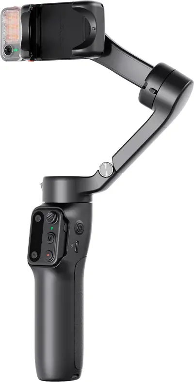 Hohem iSteady V3 3-Axis Smartphone Gimbal Stabilizer, Shadow Black, with Magnetic AI Tracker, Fill Light, Built-in Extension Rod, Tripod and Bluetooth Remote
