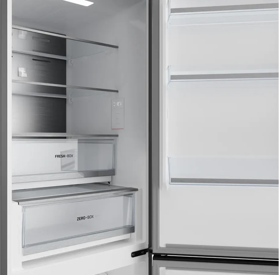 Frigider Combinat Teka RBF 64660 SS, Total No Frost, Motor Inverter, Inox, DualTemp, Iluminare LED, Capacitate 338L, Dimensiuni 60x70x185 cm