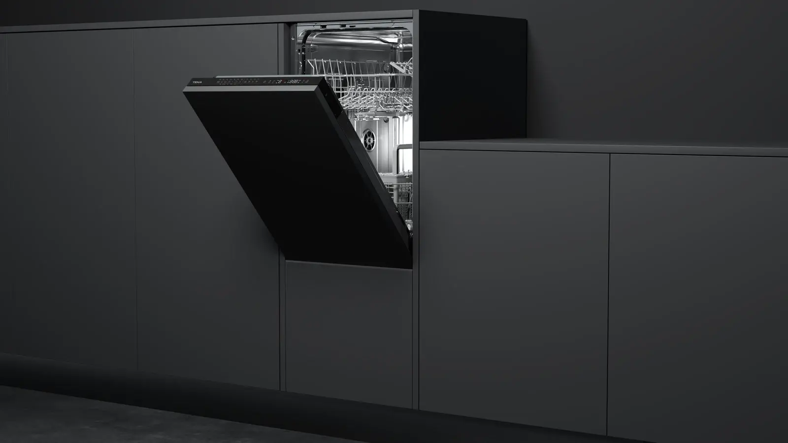 Teka DFI 44700 Fully Integrated Built-in Dishwasher, 45cm Width, 10 Place Settings, Inverter Motor, 7 Programs, AquaStop, SmartSensor, Energy Class E