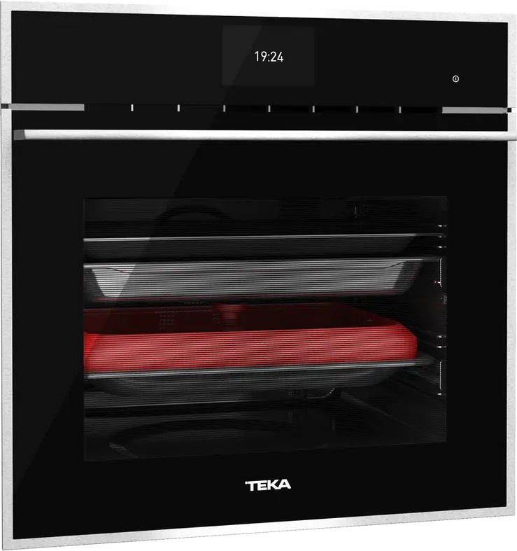 Cuptor Electric Multifunctional Teka iOVEN P SurroundTemp, Capacitate 70L, Clasa Energetică A+, Curățare DualClean Piroliză și HydroClean PRO, Control TFT Touch, Cristal Black