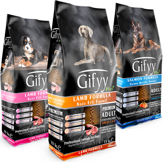 Hrana Uscaata pentru Caine Adult Gifyy Plus+ cu Miel si Orez, Kibble Complet pentru Toate Rasele, Omega 3 si 6 pentru Piele si Blana, 15 kg