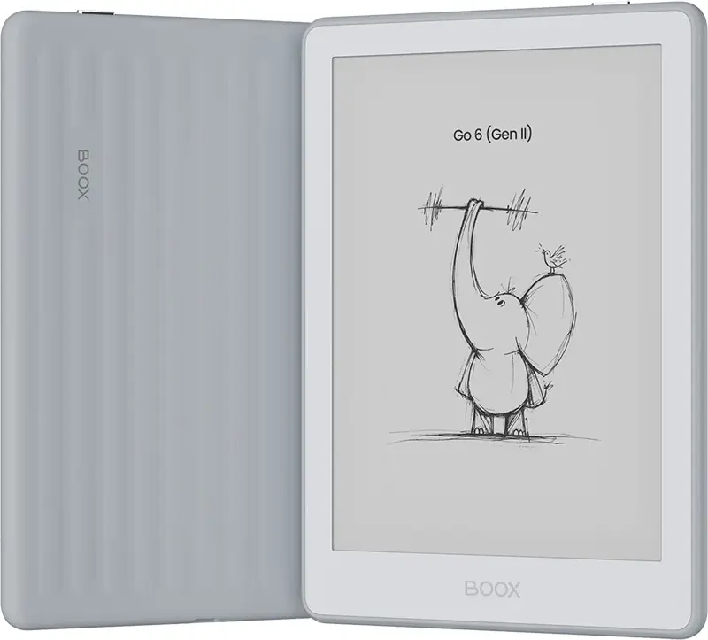 ONYX BOOX Go 6 (Gen II) E-Reader, 6" E Ink Carta 1300, 300 PPI, 3GB RAM, 32GB, Android 11, Stylus Support, Front Light, Stone