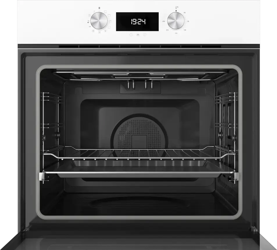 Teka HLB 8400 Multifunction Built-in Oven, Urban Colours Cristal White, 70L Capacity, A+ Energy Class, HydroClean Steam Cleaning, SurroundTemp Turbo, Telescopic Guides