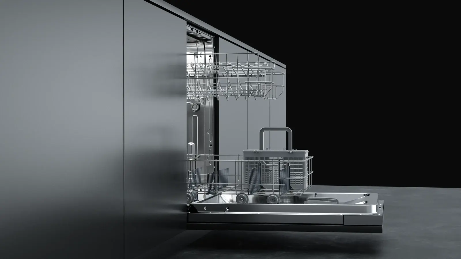 Teka DFI 44700 Fully Integrated Built-in Dishwasher, 45cm Width, 10 Place Settings, Inverter Motor, 7 Programs, AquaStop, SmartSensor, Energy Class E