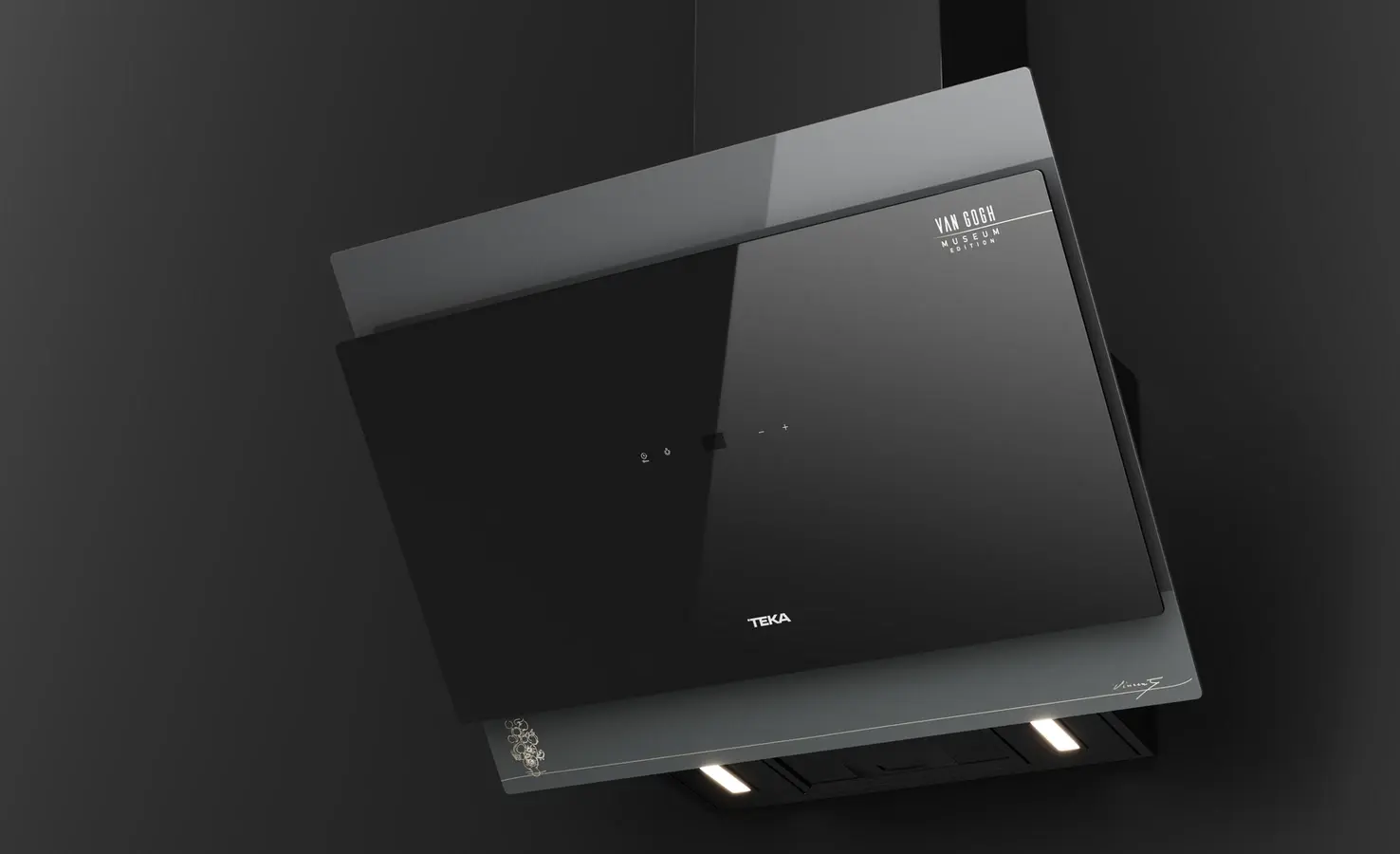 Teka DVT-VG 68660 TOS BK Van Gogh Museum Edition Decorative Hood, 60cm, Dark Grey Crystal & Black, EcoPower Motor, Touch Control, FreshAir, LED