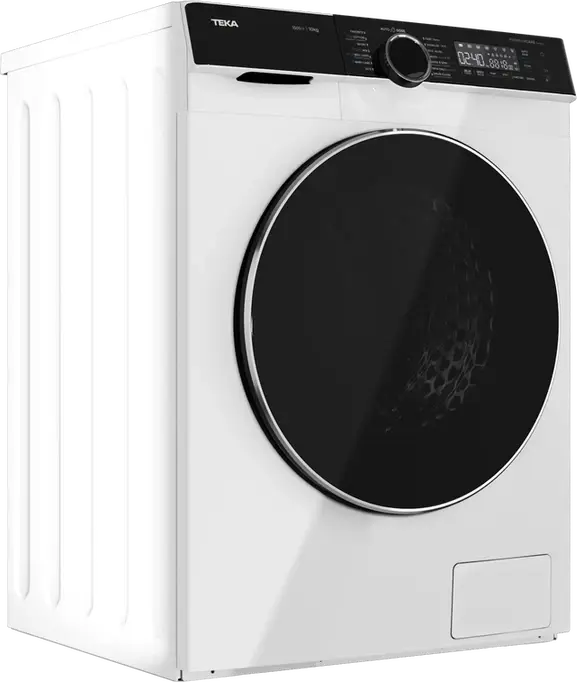 Teka WMK 81050 Front-Load Washing Machine, 10kg Capacity, Inverter Motor, AutoDose System, SmartWash, Steam, 1400-1500 rpm, Energy Class A, White