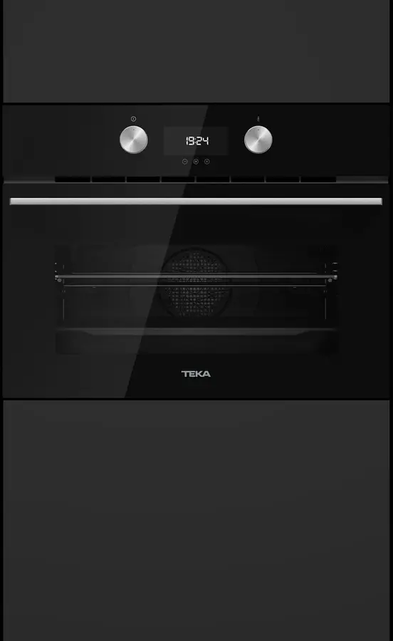 Teka HLC 8440 C BK Combi Multifunction SurroundTemp + Microwave Compact Oven, 40L, Night River Black, HydroClean ECO, Touch Control, 3400W
