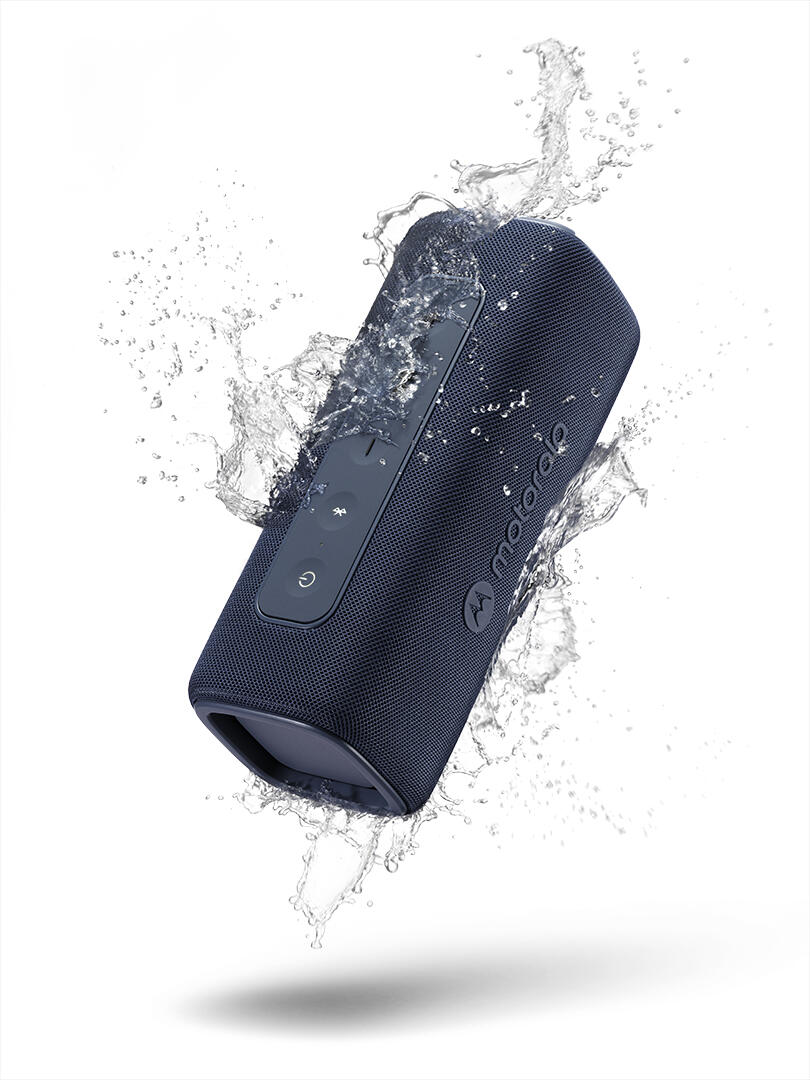 Motorola ROKR 600 Portable Bluetooth 5.3 Speaker - Blue, 30W Output, IP67 Waterproof, Deep Bass, Broadcast Link 20+ Units, 6h Playtime, USB-C