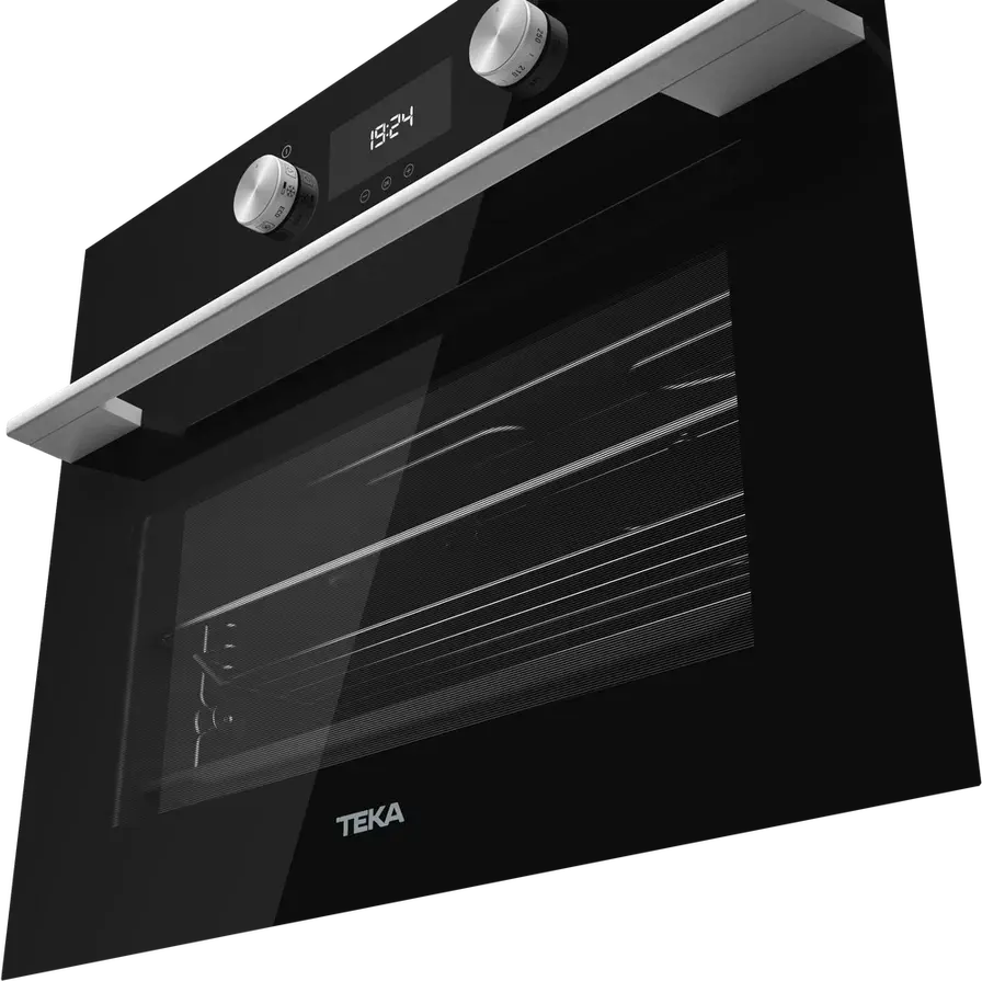 Teka HLC 8440 C BK Combi Multifunction SurroundTemp + Microwave Compact Oven, 40L, Night River Black, HydroClean ECO, Touch Control, 3400W