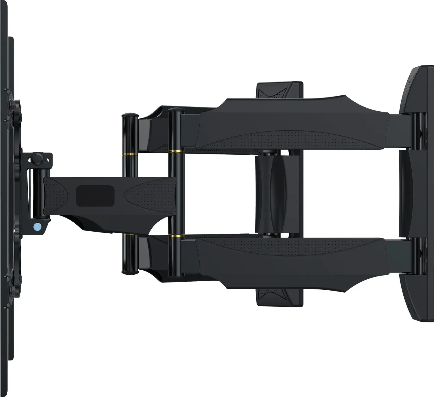 Suport TV de perete Gembird WM-75ST-02 cu braț dublu mobil pentru ecrane 32-75 inch, VESA pana la 600x400mm, Capacitate 45kg, Înclinare -5/+8 grade, Negru