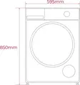 Teka D 208D W EU SmartCare Heat Pump Condenser Dryer, 8 kg Capacity, Inverter Motor, UV Hygiene, FreshBreeze Technology, Class D, White