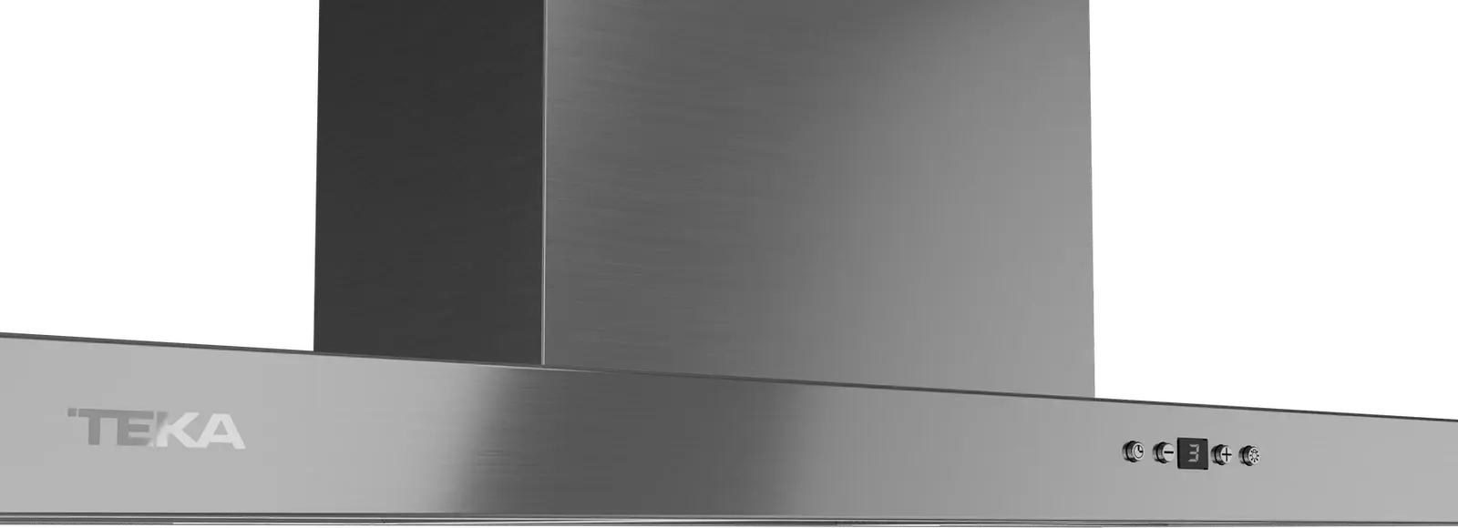 Hota Decorativă de Perete Teka DSH 986 Ultraslim, 90 cm Inox, Motor EcoPower, Iluminare LED, Timer, Capacitate Absorbție 735 m3/h, Clasa Energetică A